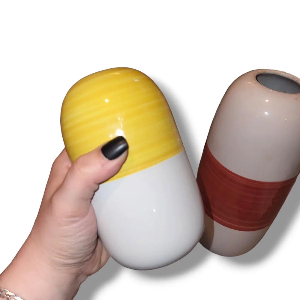 Pair of IKEA stoneware vases